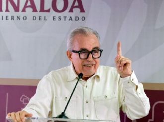 Where is Rubén Rocha Moya, the licensed governor of Sinaloa?