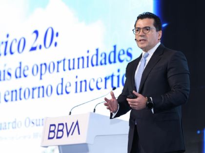 BBVA: México puede crecer al 2% si ejecuta plan de inversión y combate inseguridad