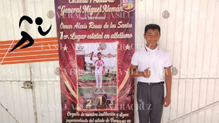 Omar, estudiante de Acultzingo, representará a Veracruz en Olimpiada Nacional de Atletismo