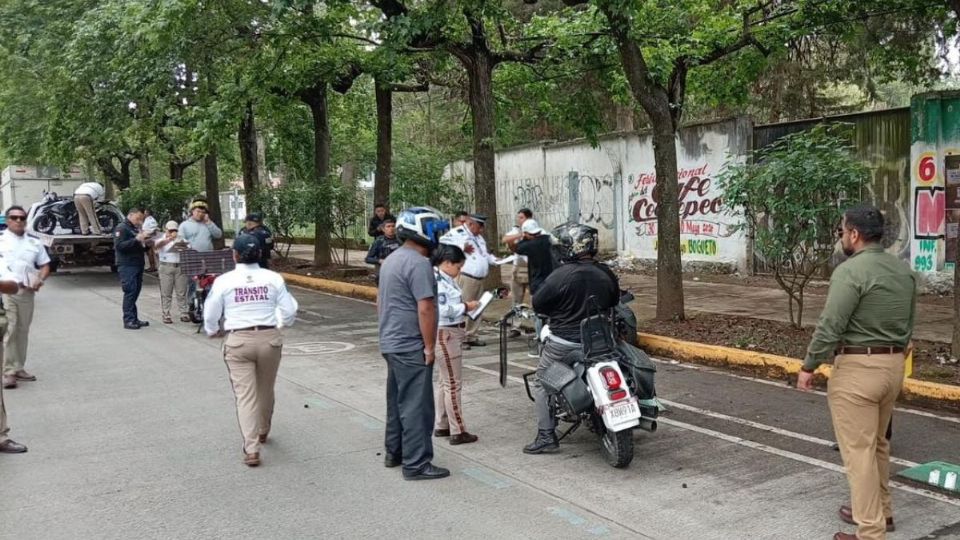 Tránsito inicia operativo de motocicletas en Xalapa que no estén emplacadas