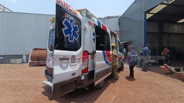 Explota contenedor en Tizayuca; hay dos trabajadores lesionados