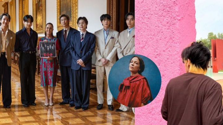 V de BTS eligió esta canción de Natalia Lafourcade para post de visita a México