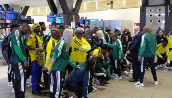 ¡Bafana Bafana en camino! El equipo sudafricano ya vuela para concentrarse en Pachuca