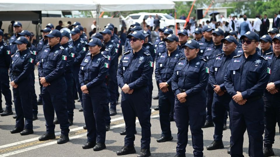 Antes de terminar su gobierno, Nahle buscará que haya 10 mil policías estatales en Veracruz
