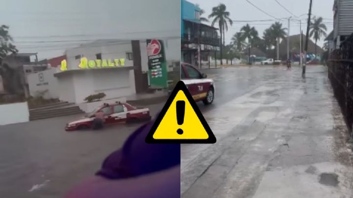 Lluvias intensas inundan calles de la zona conurbada Veracruz - Boca del Río hoy 10 de junio