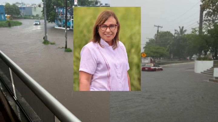 Rocío Nahle emite recomendaciones a zona conurbada de Veracruz por fuertes lluvias