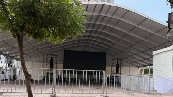 Ya está lista la pantalla del “fan fest” afuera del Expiatorio de León para ver el Mundial