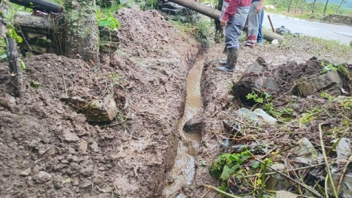 Remanentes de Boris incomunican una localidad de Tenango de Doria