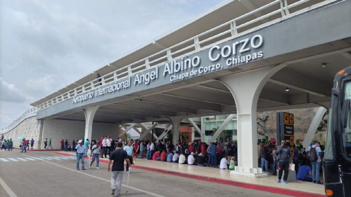 CNTE desata caos en Aeropuerto Internacional "Ángel Albino Corzo" en Chiapas
