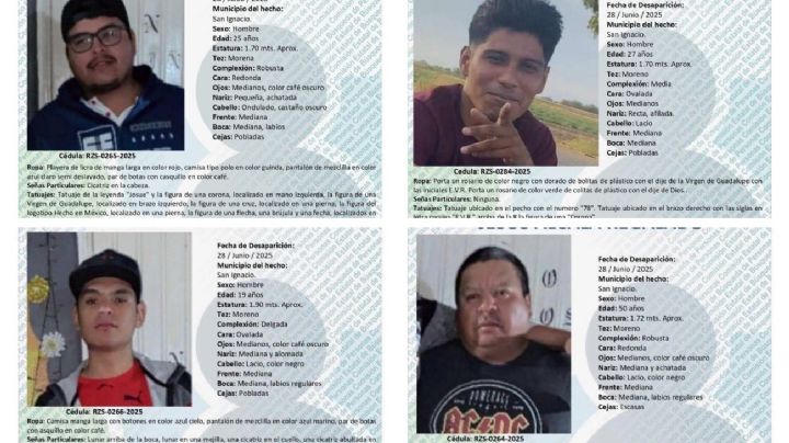 Localizan sin vida a 4 de la familia Alcalá, desaparecidos desde hace casi un año en Sinaloa