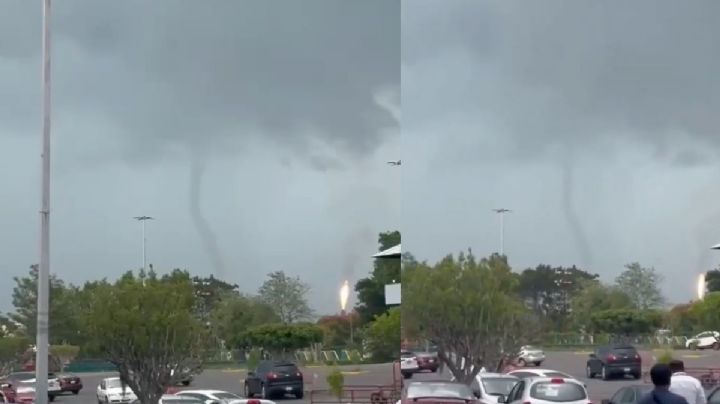 Video: captan nube de embudo en Minatitlán, el jueves 11 de junio