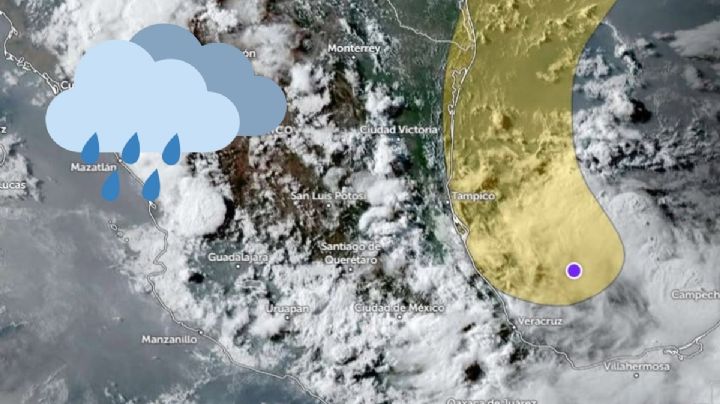 Estos municipios de Veracruz tendrán lluvias fuertes el sábado 13 de junio por disturbio tropical