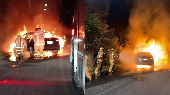 Accidente en la carretera Tepeji–Quelites deja tres lesionados y vehículo calcinado