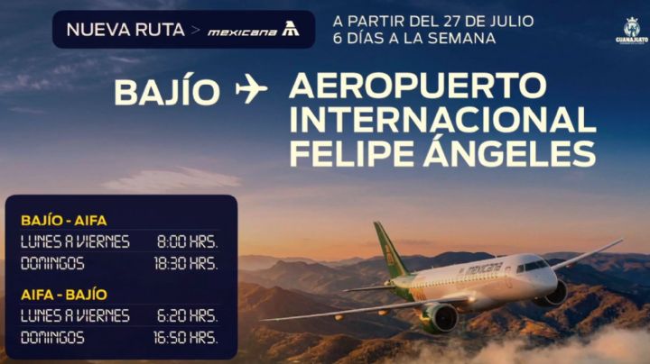 Anuncia Libia Dennise nueva ruta aérea Bajío - AIFA