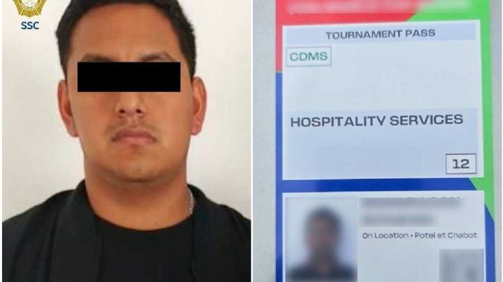 Detienen en CDMX a hombre que rentaba acreditación para ingresar a partidos del Mundial 2026