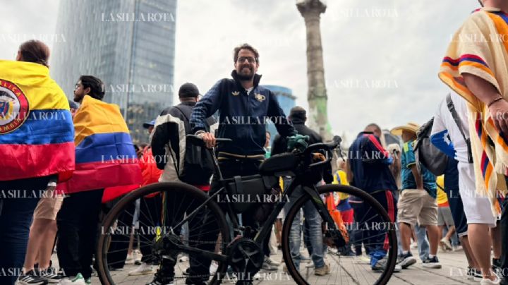 De Bogotá al Azteca en bicicleta: el viaje de 2 mil 600 kilómetros de un colombiano para llegar al Mundial