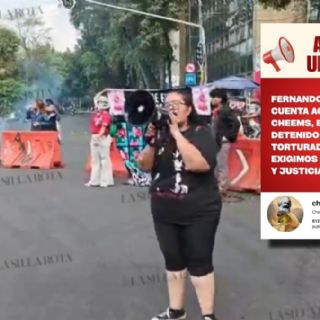 Exigen libertad de Fernando Luna, activista fue detenido tras documentar violencia en Zona Rosa