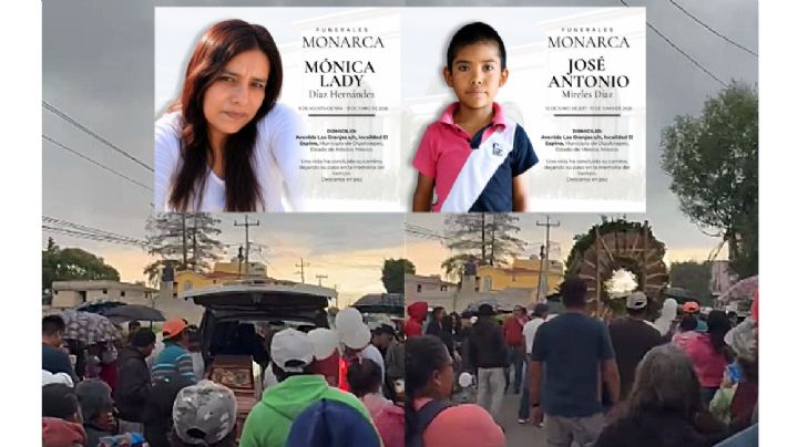 Entre música y llanto, despiden a madre e hijo víctimas del accidente en San José Iturbide