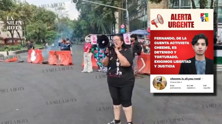 Exigen libertad de Fernando Luna, activista fue detenido tras documentar violencia en Zona Rosa