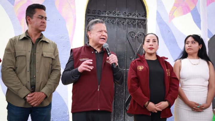 Menchaca inaugura murales en Mineral de la Reforma y Real del Monte