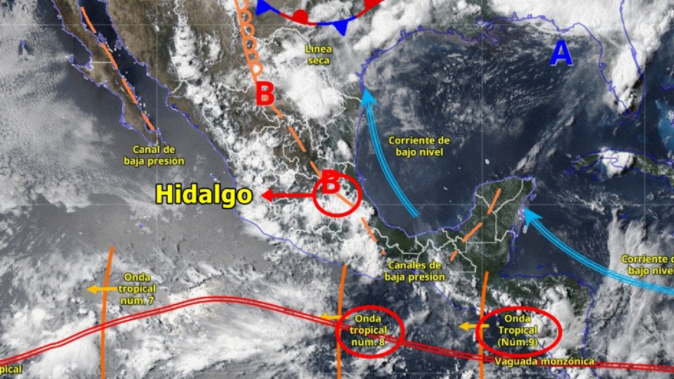 Las ondas tropicales afectarán al estado
