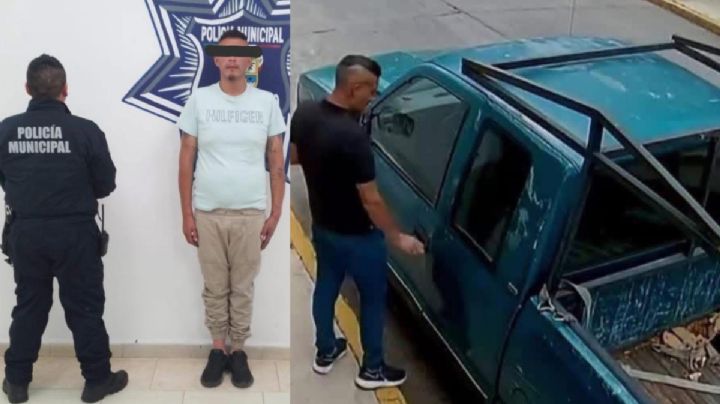 Cae presunto roba-camionetas en Tulancingo tras operativo policial