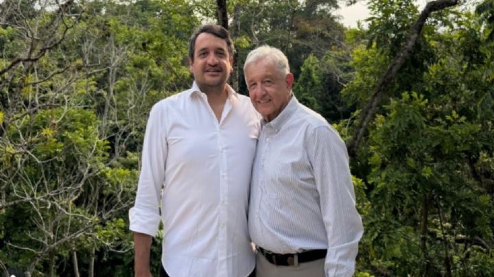 Andy López Beltrán publica foto con AMLO en Palenque tras salir de Morena