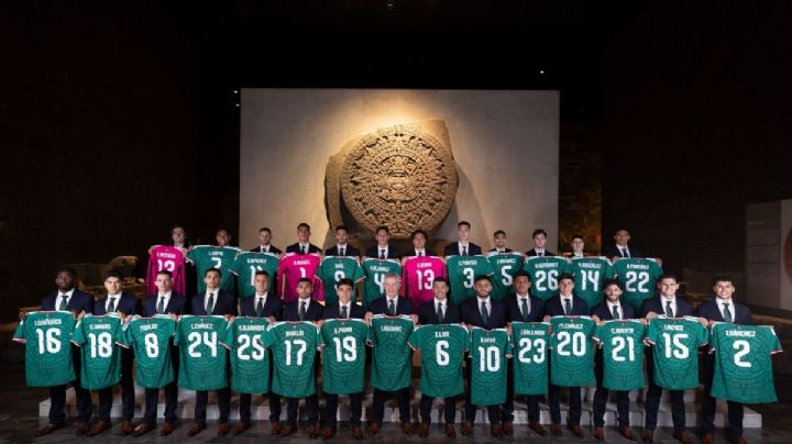Selección Mexicana se toma la foto oficial en el Museo de Antropología