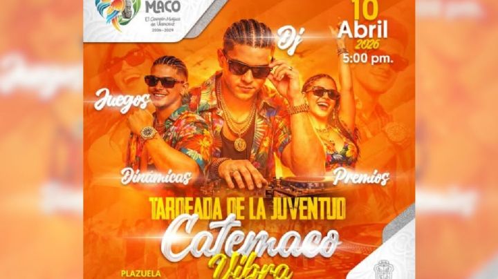 Ayuntamiento de Catemaco invita a la Tardeada de la Juventud “Catemaco Vibra”
