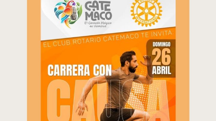 Invitan a participar en la Primera Carrera con Causa 5K en Catemaco