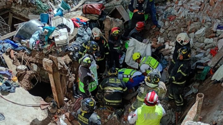 Derrumbe en casa de la colonia Hipódromo Condesa deja un muerto y una persona lesionada