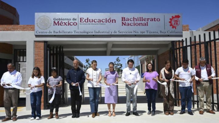 Sheinbaum inaugura nuevo bachillerato en Tijuana