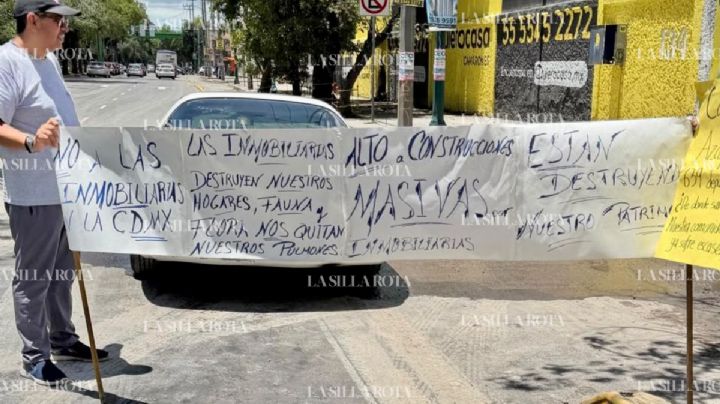 Vecinos frenan ingreso de revolvedoras a megaproyecto en Azcapotzalco; acusan daños en viviendas