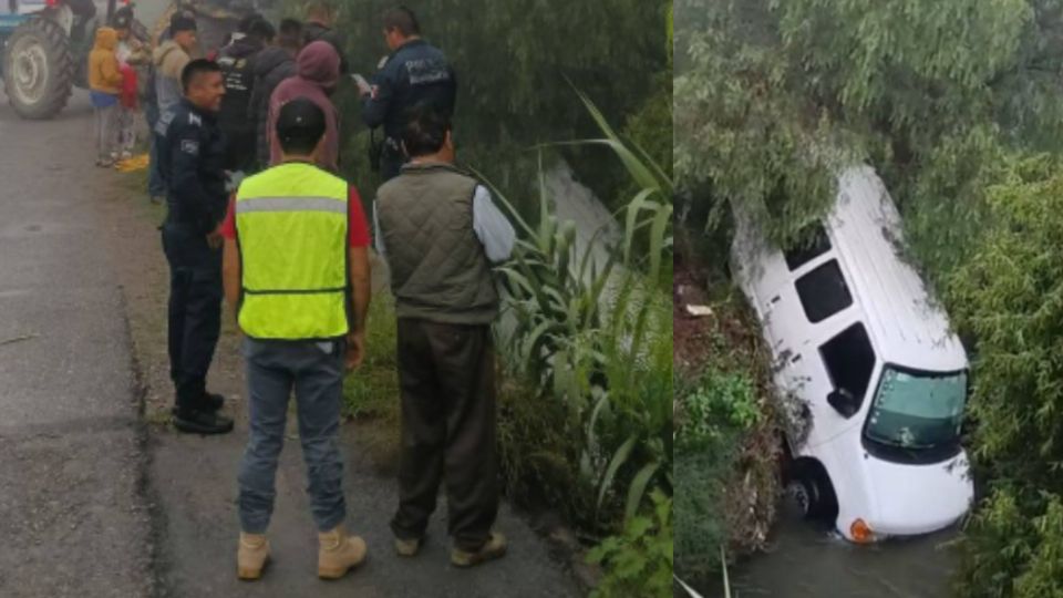 Según los primeros reportes, el vehículo perdió el control y se salió de la vía, quedando atrapado en el cuerpo de agua.
