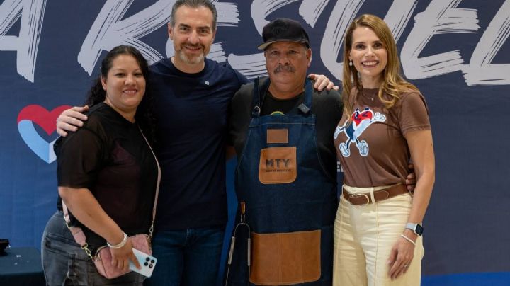 Festejan Adrián de la Garza y Gaby Oyervides el Día del Padre al estilo regio con rifa de asadores