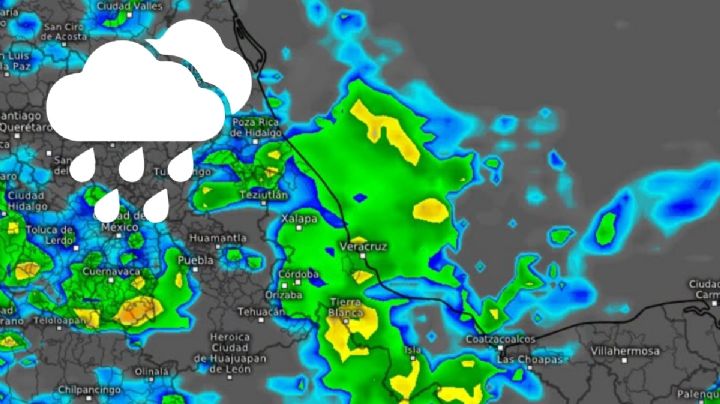 A esta hora volverán a impactar lluvias en Veracruz este miércoles 24 de junio