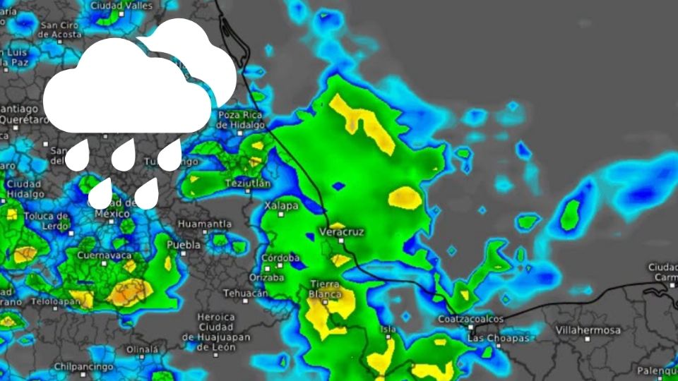 A esta hora volverán a impactar fuertes lluvias en Veracruz este miércoles 24 de junio