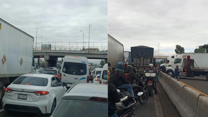 Transportistas bloquean la México-Pachuca pese a anuncio de acuerdos