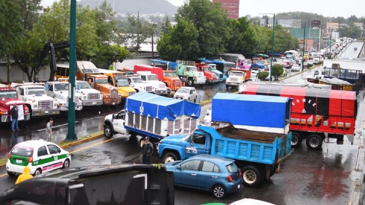 Bloqueo de transportistas colapsan la México-Querétaro y México Puebla este 24 de junio