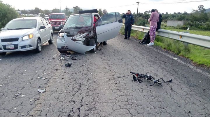 Motociclista de 20 años muere tras choque frontal en la Apan-Tepeapulco