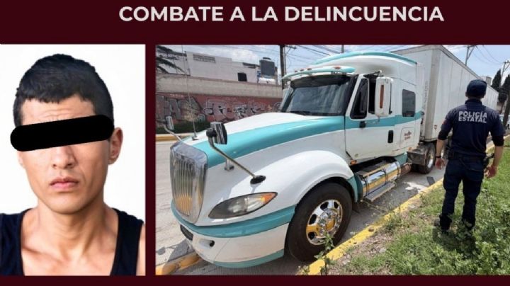 Recuperan en Pachuca tractocamión robado y casi 25 toneladas de mercancía