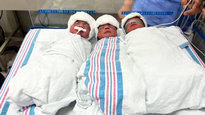 Milagro en San Luis de la Paz, nacen trillizos: Marcos, Emmanuel e Isaac