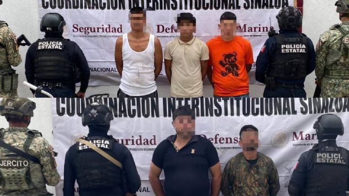 Aseguran armamento y droga durante cateos en Sinaloa; hay 6 detenidos