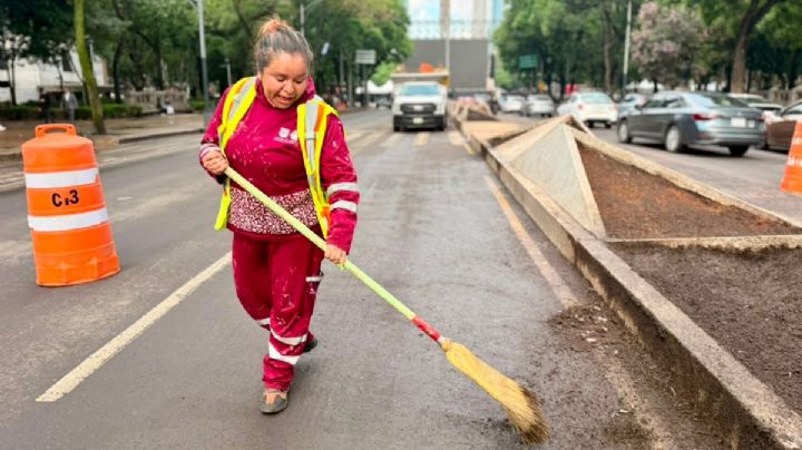 "Ninguna marcha había dejado tanta basura", denuncian trabajadores de limpia que cobraron 300 pesos por turno