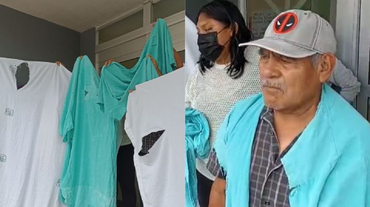 IMSS-Bienestar entregó sábanas y batas rotas en Torre Pediátrica de Veracruz; "están podridas", denuncian