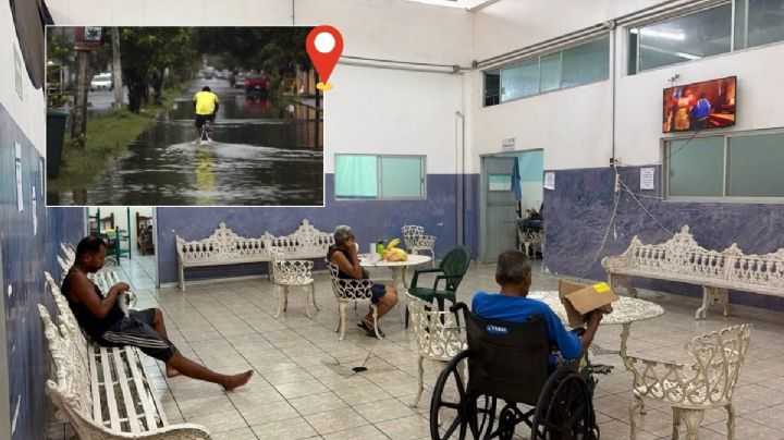 Este es el refugio en Veracruz para que personas se resguarden de la lluvia