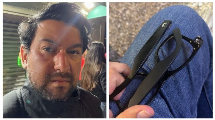 Policías agreden a reportero que cubría los festejos de aficionados en El Ángel