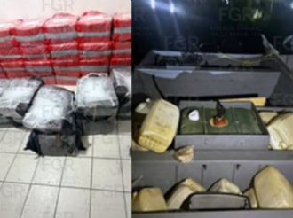 Procesan a 5 sujetos por transportar más de una tonelada de cocaína en Chiapas