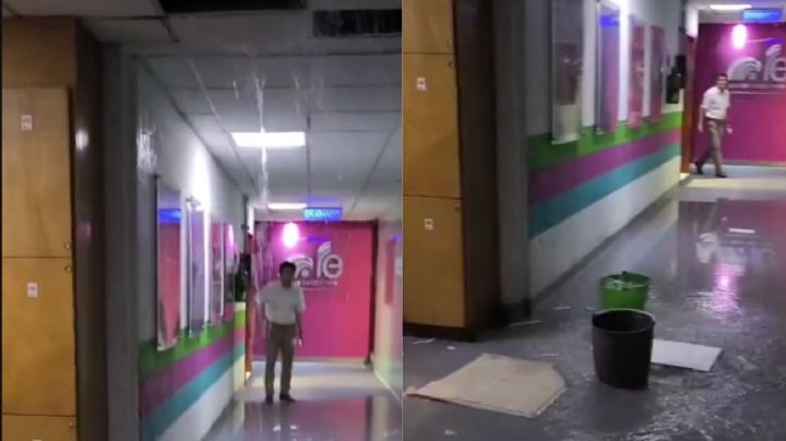 Así se inundó Radio Educación en la colonia Del Valle tras las fuertes lluvias en CDMX