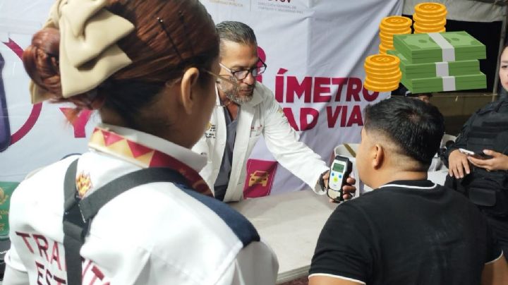 Esto cuesta la multa por no pasar el alcoholímetro en Veracruz